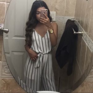 STRIPED JUMPSUIT